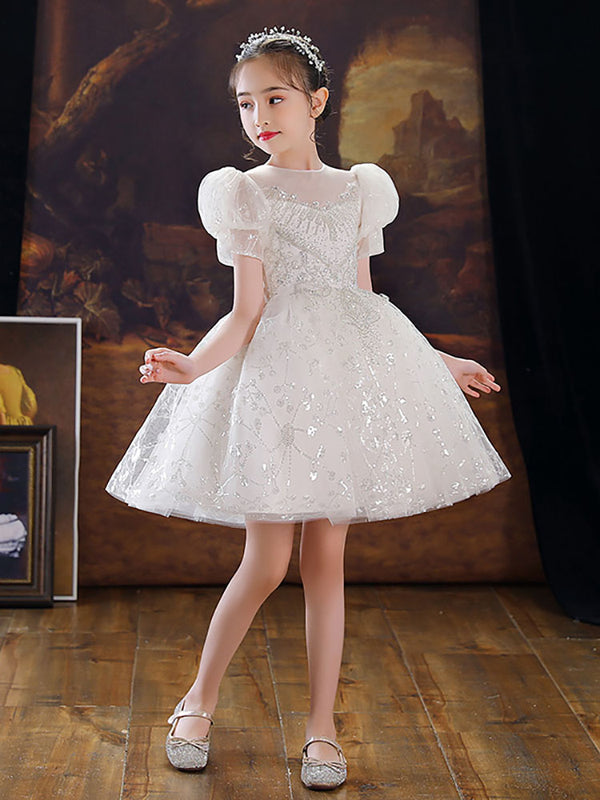 Girls' Evening Dress Princess Dress Puffy Dress Luxury Performance Costume - Dorabear