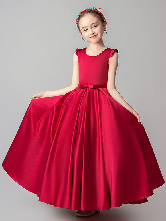 Girls'Evening Gown Birthday Princess Dress High-end Piano Performance Costume - Dorabear