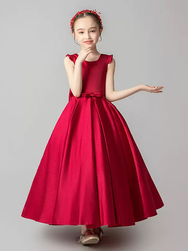 Girls'Evening Gown Birthday Princess Dress High-end Piano Performance Costume - Dorabear