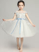 Girls' Evening Gown Fashionable Puffy Gauze Princess Dress Piano Performance Costume - Dorabear