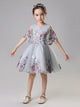 Girls' Evening Gown Fluffy Gauze Walkshow Performence Dress Flower Girl Wedding Dress - Dorabear