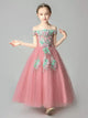 Girls' Evening Gown Piano Performance Costume Flower Girl Princess Dress - Dorabear