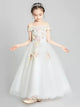 Girls' Evening Gown Piano Performance Costume Flower Girl Princess Dress - Dorabear