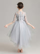 Girls' Evening Gown Piano Performance Costume Puffy Princess Dress Wedding Dress - Dorabear