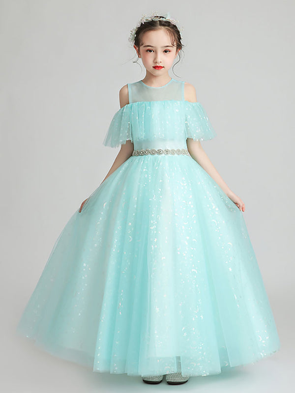 Girls' Evening Gown Piano Performance Dress Flower Girls Wedding Dress - Dorabear