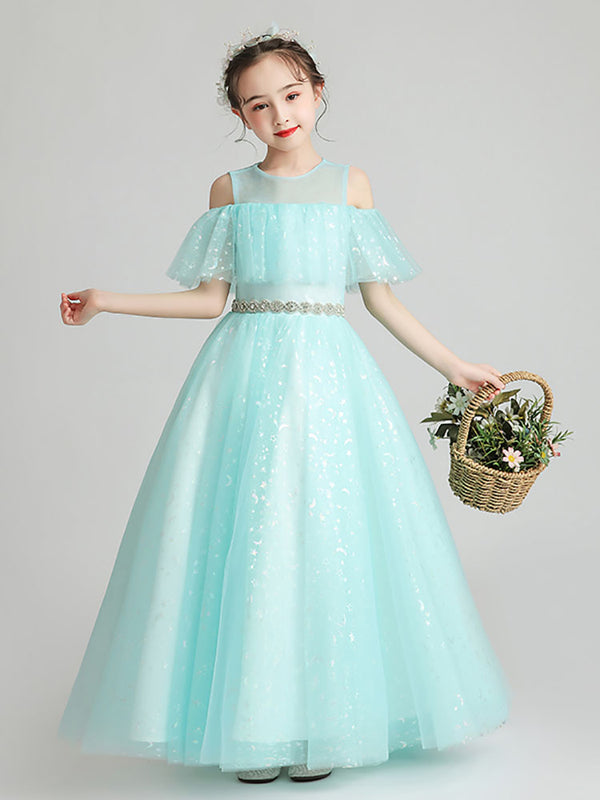 Girls' Evening Gown Piano Performance Dress Flower Girls Wedding Dress - Dorabear