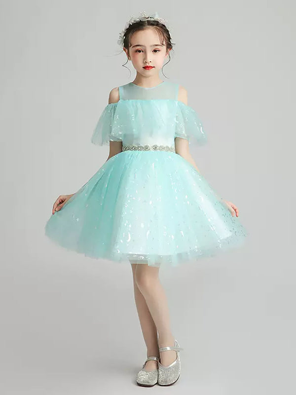 Girls' Evening Gown Piano Performance Dress Flower Girls Wedding Dress - Dorabear