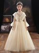 Girls' Evening Gown Piano Show Costume Flower Girl Wedding Dress Princesss Dress - Dorabear