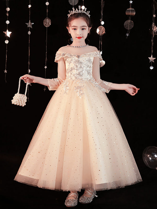 Girls' Evening Gown Princess Dress Birthday Wedding Dress Fashional Performence Costume - Dorabear