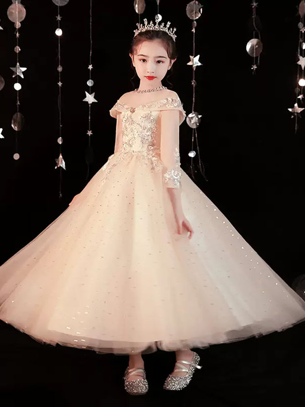 Girls' Evening Gown Princess Dress Birthday Wedding Dress Fashional Performence Costume - Dorabear