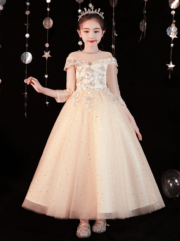 Girls' Evening Gown Princess Dress Birthday Wedding Dress Fashional Performence Costume - Dorabear