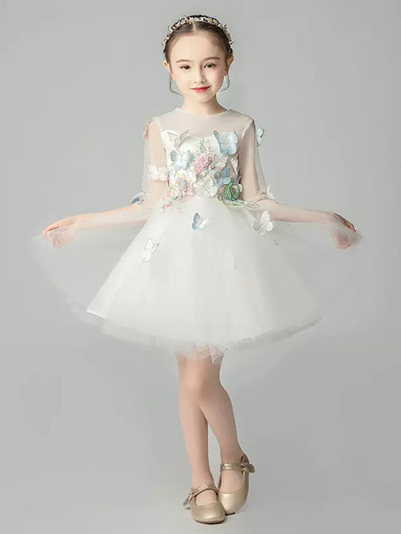 Girls' Evening Gown Princess Dress Flower Girls' Wedding Dress Catwalk Costume - Dorabear