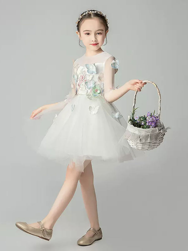 Girls' Evening Gown Princess Dress Flower Girls' Wedding Dress Catwalk Costume - Dorabear