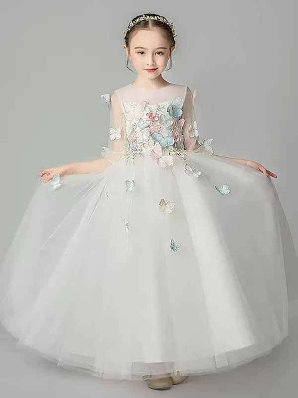 Girls' Evening Gown Princess Dress Flower Girls' Wedding Dress Catwalk Costume - Dorabear