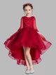 Girls'Autumn/Winter Walk Show Performance Costume Flower Girl Gown Puffy Princess Dress - Dorabear