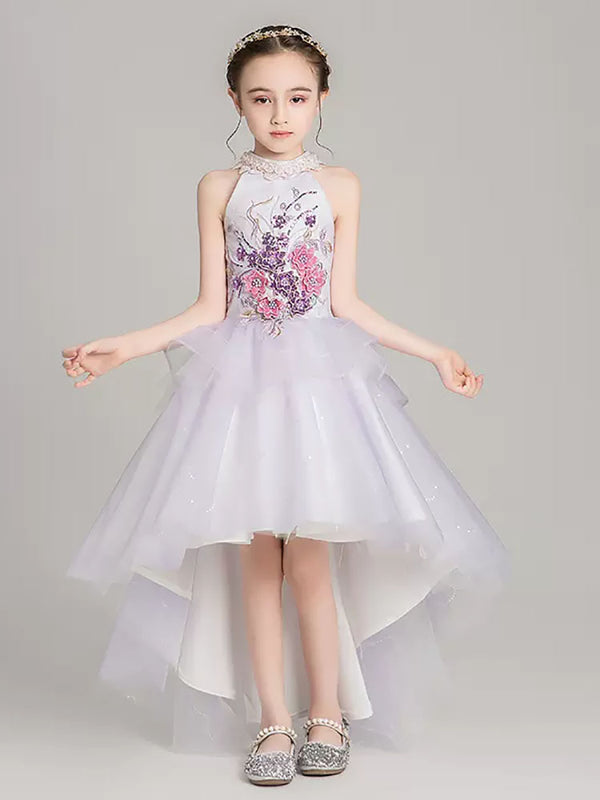 Girls' Evening Gown Princess Dress Piano Puffy Performance Costume Wedding Dress - Dorabear