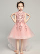 Girls' Evening Gown Princess Dress Standing Neck Cheongsam Fishtail Wedding Dress - Dorabear