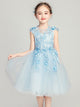 Girls' Evening Gown Puffy Gauze Dress Walk Show Performance Dress - Dorabear