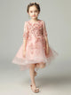 Girls' Evening Gown Puffy Gauze Princess Dress Long-sleeved Piano Performance Costume - Dorabear