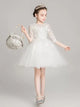 Girls' Evening Gown Puffy Princess Dress Autumn/Winter Piano Performance Costume - Dorabear