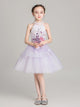 Girls' Evening Gown Puffy Princess Dress Neck Hanging Performence Costume - Dorabear