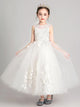 Girls' Evening Gown Puffy Yarn Long Princess Dress Flower Girl Wedding Dress - Dorabear