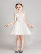 Girls' Evening Gown Puffy Yarn Long Princess Dress Flower Girl Wedding Dress - Dorabear