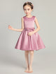 Girls' Evening Gown Sleeveless Satin Piano Performance Costume Flower Girl Princess Dress - Dorabear