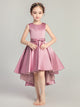 Girls' Evening Gown Sleeveless Satin Piano Performance Costume Flower Girl Princess Dress - Dorabear