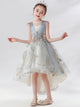 Girls' Evening Gown Wedding Dress Flower Girl Princess Dress Piano Performence Costume - Dorabear