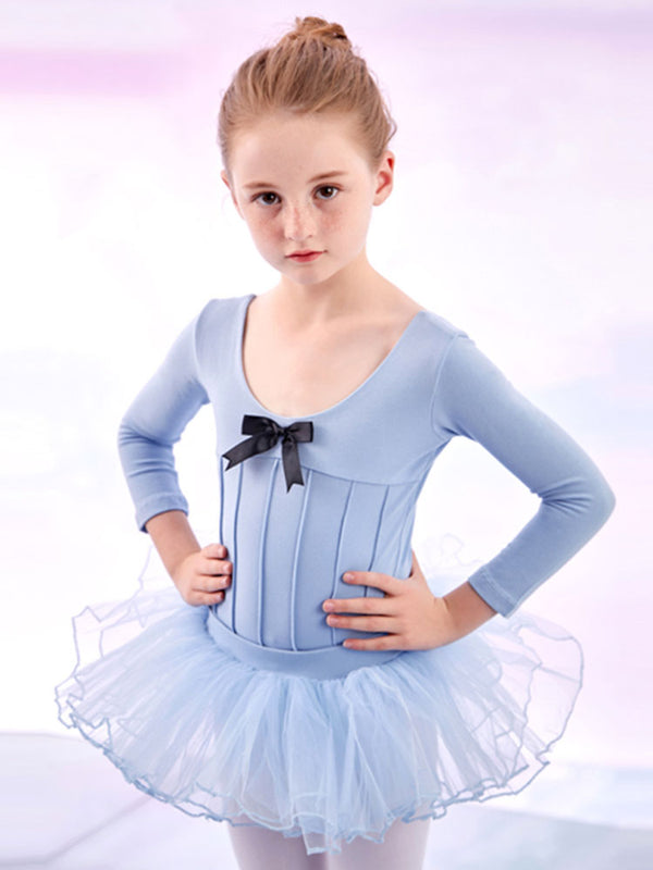 Autumn/Winter Ballet Split Suits Long-sleeved Dance Practice Clothes - Dorabear