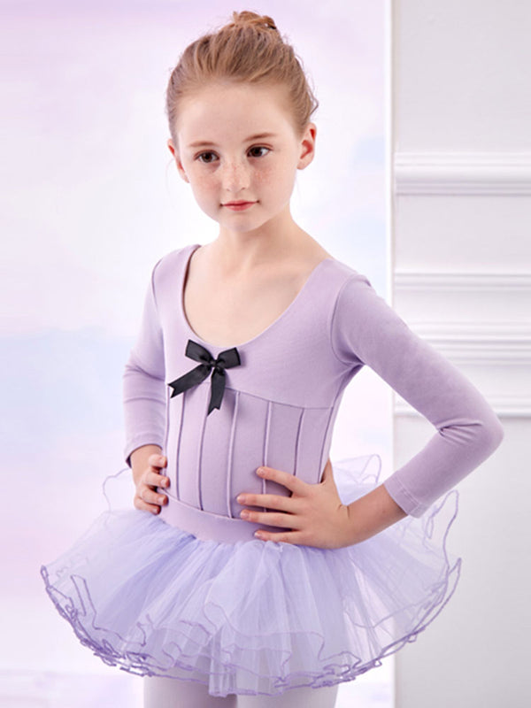 Autumn/Winter Ballet Split Suits Long-sleeved Dance Practice Clothes - Dorabear