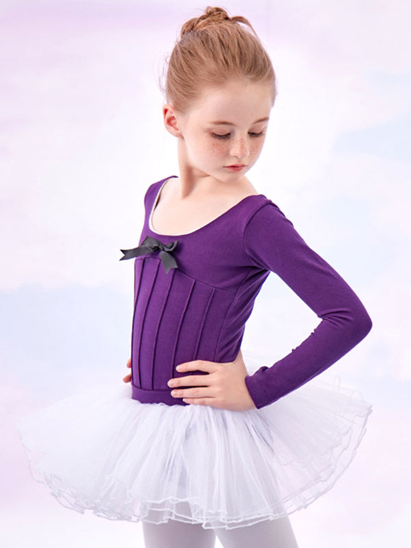 Autumn/Winter Ballet Split Suits Long-sleeved Dance Practice Clothes - Dorabear