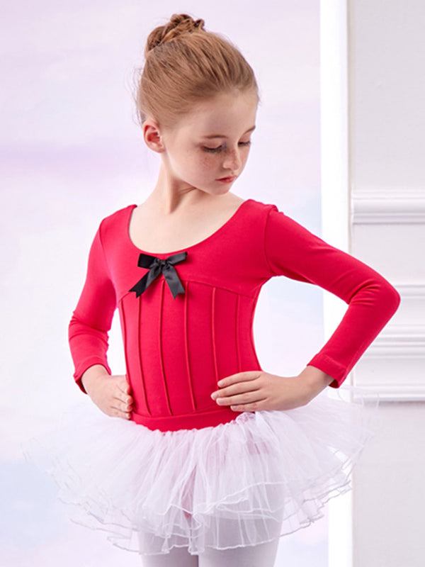 Autumn/Winter Ballet Split Suits Long-sleeved Dance Practice Clothes - Dorabear