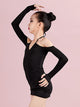 Autumn/Winter Latin Dance Practice Clothes Long-sleeved Suspender Dress - Dorabear