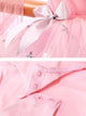 Ruffled Long-sleeved Practice Clothes Ballet Split Tutu Skirt Suits - Dorabear