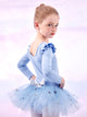 Ruffled Long-sleeved Practice Clothes Ballet Split Tutu Skirt Suits - Dorabear