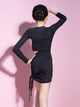 Autumn/Winter Long-sleeved Latin Dance Dress Practice Clothes - Dorabear