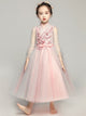 Girls' Gauze Sleeve Evening Gown Piano Performance Costume Walkshow Princess Dress - Dorabear