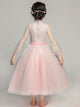 Girls' Gauze Sleeve Evening Gown Piano Performance Costume Walkshow Princess Dress - Dorabear