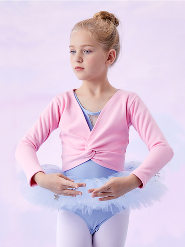 Ballet Long-sleeved Training Suits Dance One-piece Gauze Dress - Dorabear