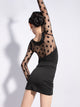 Long-sleeved Mesh Dress Autumn Latin Dance Practice Clothes - Dorabear