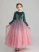 Girls' Long Sleeved Dress Performance Costume Flower Girl Gown Princess Dress - Dorabear