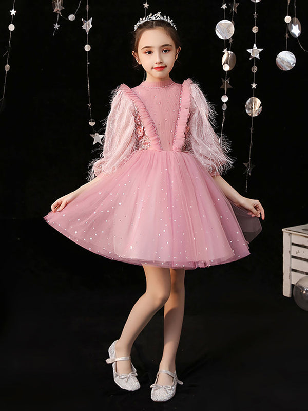 Girls'  Party Evening Gown Fashiion Show Performence Costume Puffy Princess Dress - Dorabear