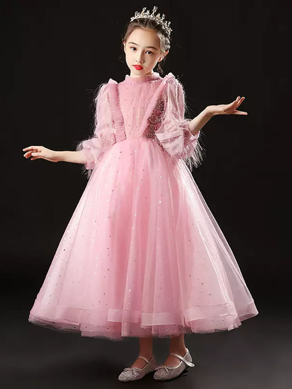 Girls'  Party Evening Gown Fashiion Show Performence Costume Puffy Princess Dress - Dorabear