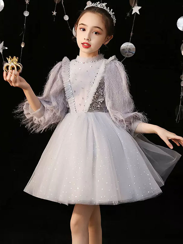 Girls'  Party Evening Gown Fashiion Show Performence Costume Puffy Princess Dress - Dorabear