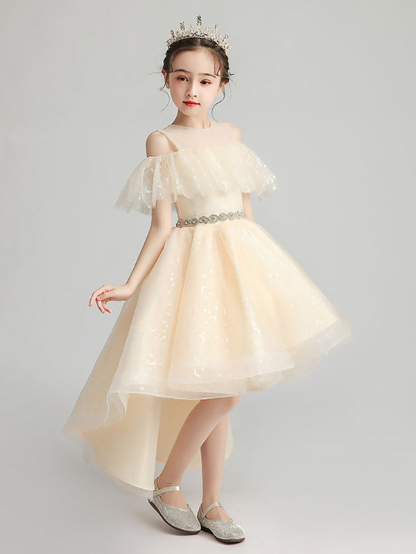 Girls' Performance Costume Flower Girl Wedding Dress Puffy Gown Princess Dress - Dorabear