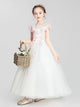 Girls' Piano Performance Costume Evening Gown Flower Girl Wedding Dress - Dorabear