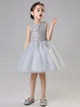 Girls' Piano Performance Costume Princess Dress Flower Kid Fluffy Wedding Gown - Dorabear