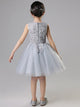 Girls' Piano Performance Costume Princess Dress Flower Kid Fluffy Wedding Gown - Dorabear